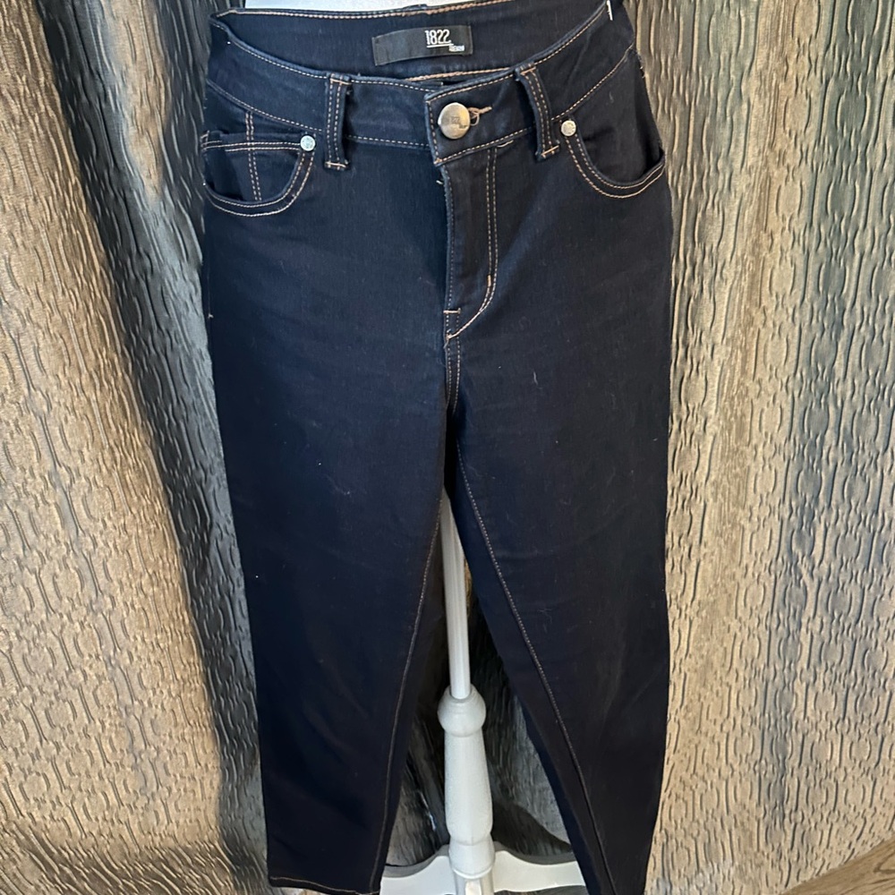 1822 Denim Dark Blue Ankle Jeans